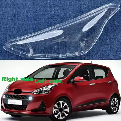 Car Headlamp Lens For Hyundai I10 2014 2015 2016 2017 Plastic Transparent Shell Headlight Glass Repl