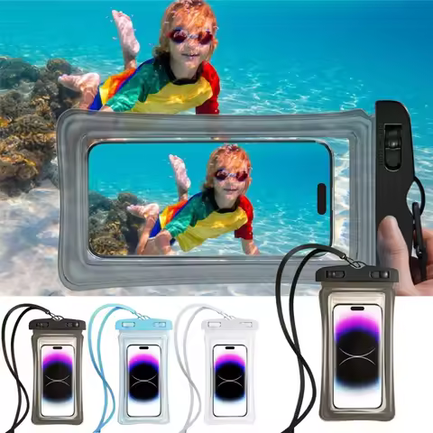 Floating Waterproof Phone Pouch Universal Water Resistant Phone Case Under 7.2 Inches Phone Dry Bag 