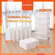 [🔥SG Ready Stock] Foldable shoe box Large Capacity Dustproof Shoes Rack Stackable Shoe Cabinet Visible Shoe Drawer Space