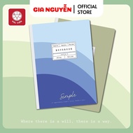 Gia Nguyễn - HẢI TIẾN Sổ may gáy bìa bồi A4 Simple (200 300 trang)