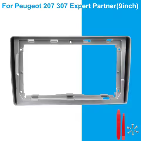 9 Inch Car Radio Fascia Frame For Peugeot 207 307 Expert Partner Dashboard Panel Trim Stereo Install