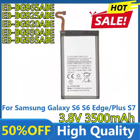 New EB-BG965ABE Battery for Samsung Galaxy S6 S6 Edge/Plus S7 S7 Edge S8 S8 Plus+ S9 S9 Plus S10 S10