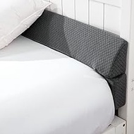 HOMBYS Wedge Pillow Headboard for Bed Gap,Foldable Bed Wedge Gap Filler Queen Size,Matterss Gap Filler,Multi Functional Bed Crack Pillow, Fill The Gap (0-7") Between Your Headboard and Mattress,Grey