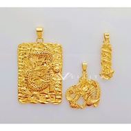 [VJ]Pendant "Dragon" 999.9 Bangkok Gold Plated Pendant DG <Loket Naga>