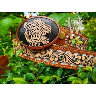 !! !! !! Genuine leather belt, genuine leather name engraved belt, men's belt