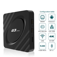 กล่องแอนดรอยด์ Tv Box U3 Mini Amlogic Android 11 BT Dual Band Wifi 8K 4K Smart Android Tv box U3 Min