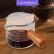 [Lacooppia2] Espresso Measuring Glass Jug Cup Small Glass for Daily Use 100ml