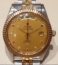 自动星期日曆梅花男装手錶