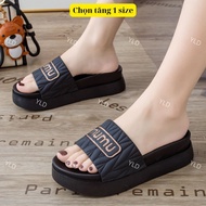 Mumu cross-strap sandals with gold glitter letter straps, 5cm padded sole, choose 1 size up TiTan