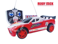 Toys Sport Red Car Radio Remote 1/32 Scale For Boy Gift