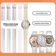 Apply To TISSOT DW ERNEST BOREL ROSSINI LONGINES FIYTA CK TIANWANG White Genuine Leather Women Watch