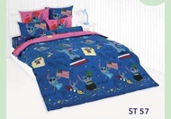 TOTO ผ้าปูที่นอนครบเซ็ต 3.5 6 ฟุต (ไม่รวมผ้านวม) ลาย สติทช์ Stitch ลิขสิทธิ์แท้ TOTO 100%
