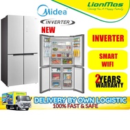 Midea 580L Inverter 4-Door Smart Refrigerator MDRF633MIF61W FRIDGE - PETI SEJUK