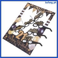 18st Birthday Party Decoration 18th Selfie Accessories 90.00X60.00X0.50CM Black  bofeng