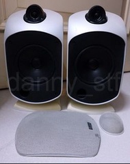 靚聲之選👍🏻B&W Bowers and Wilkins LM-1 LM1 白色 靚人聲 書架喇叭 一對(可調較角度作天空聲道 Dolby Atmos)