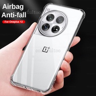Oneplus 12 5G Clear Transparent Shockproof Soft Silicone Phone Case For Oneplus 12 12R 11 11R Oneplu