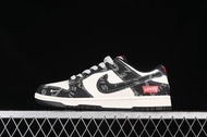 Nike SB Dunk Low 李維斯聯名-黑印花牛仔布 周年高端定制 低幫休閑板鞋 XX2025-109