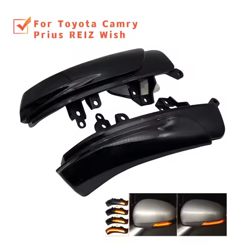 New 2PCS LED Dynamic Turn Signal Light For Toyota Camry Prius REIZ Wish Mark X Crown Avalon IQ EQ EV