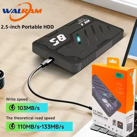 2.5 inch HDD External Hard Drive USB3.0/3.1 160GB 250gb 320gb 500gb 750gb 1tb Portable RGB Gaming HD