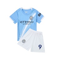 25-26 Season Blue Color No.9 Football Jersey for Kids Quick-drying Children Football Jersey Boy's So