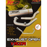 HPSP RACING Y15ZR 35MM 38MM 42MM EXHAUST SUPER OPEN TAPPER VELOCITY Y15