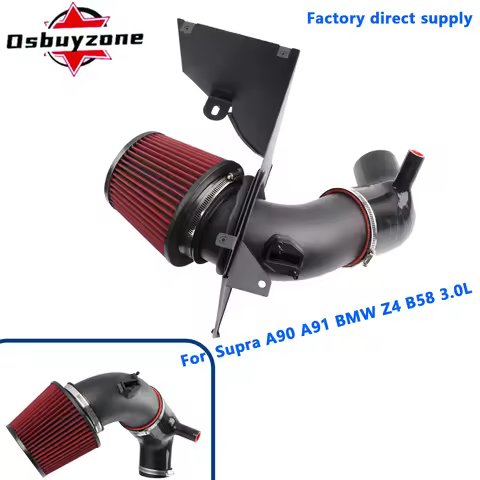 Delivers air to turbocharger 4" Cold Air Intake Pipe Kit For A90 A91 BMW Z4 B58 3.0L Turbo Inlet Sil