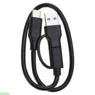 dusur 2 in 1 USB C Cable USB3 0 C to Type-C Cable USB-A C to C 10Gbps Data Sync Cable 30cm Length US