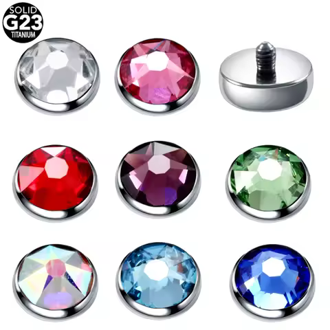 1PC G23 Titanium Dermal Anchor Base & Tops Skinner Diver Micro Skin Diver Dermal Piercing Skinner Im