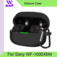 Silicone Protective Case with Keychain for Sony WF-1000XM4 Wireless Headphones