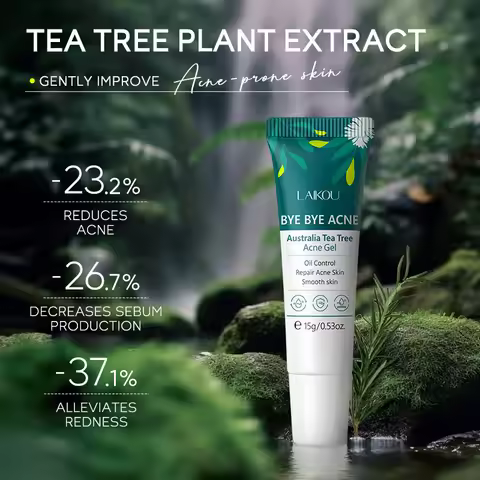 LAIKOU Tea Tree Aloe Vera Gel Facial Creams Moisturizing Nourishing Hydrating Firming Facial Cream F