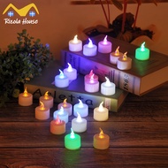 《SG》24PCS LED Candle Lamp Battery-Powered Flameless LED Tealight Candles for Electronic Decor Lamp
