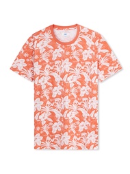AIIZ (เอ ทู แซด) - เสื้อยืดแขนสั้นผู้ชายผ้าพิมพ์ลายฮาวายรีสอร์ท Men's Hawaii Printed Short Sleeve T-Shirtsn