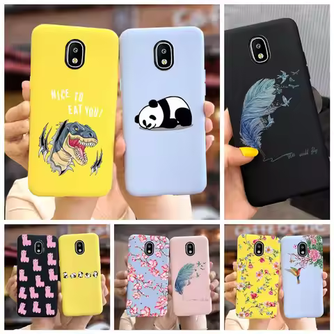 For Samsung Galaxy J3 J5 J7 2017 Case J7 Pro Soft Silicone Cute Panda Cartoon Cover For Samsung J330