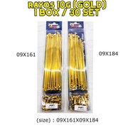 HONDA XRM 125 Gold Rios GOLD rim set gold | 1 SET (9x161) (9x184)