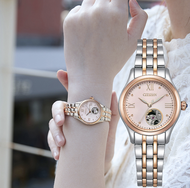 CITIZEN นาฬิกาข้อมือผู้หญิง PR1044‐87X นาฬิกาข้อมือสุภาพสตรีสแตนเลสสตีลและทองชมพู  ประกันศูนย์1ปี