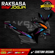 Yamaha Aerox new transparent striping sticker, minimalist racing vinyl ZK-6