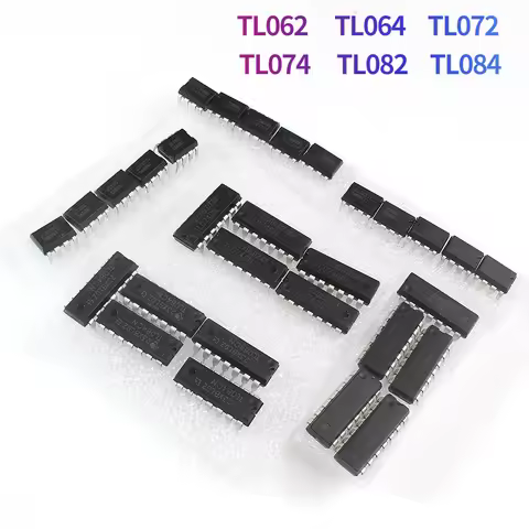 10/30pcs IC set 6 types TL062 TL064 TL072 TL074 TL082 TL084 DIP Integrated Circuits Electronic Kit A
