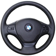 3D Carbon Style Car Steering Wheel Cover for BMW F30 316i 320i 328i DIY Full Coverage Leather Interi