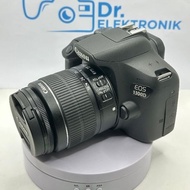 BEST KAMERA DSLR EOS CANON 1300D + 18-55 IS WIFI - REBEL T6 LIKE NEW SECOND BARU 1200D 4000D 3000D 1