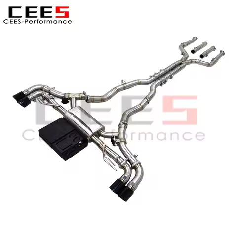 CEES Valved Catback for BMW X5 G05 X6 G05 M50i M60i LCI 4.4TT 2019-2024 SUS304 Performance X Midpipe