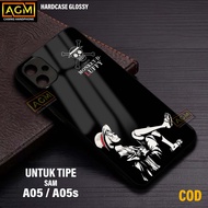 HP Samsung A05 Case - New Glossy Case Samsung A05hp [ANIME ONE PIC Motif] - AGM Case softcase glass 