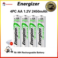 Energizer AA Rechargeable Battery 4PCS 1.2V 2450mAh