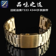 Suitable for Diesel Diesel DZ7333 7371 4344 Watch Men Black Gold Solid Stainless Steel Metal Watch S