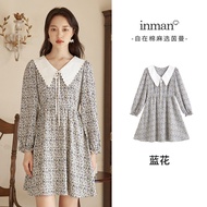 [Dress Big Sale as Low as 79 Yuan] Inman Spring Dress Female French Slim Looking Elegant Long Dress