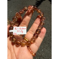 (A526)(9,1-9,4mm)Ta brown hair bracelet in size 9,1-9.4mm