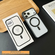 สำหรับ ไอโฟน  iphone17 iphone17air iphone17pro iphone17promax เคสชาร์จได้ เคสขอบสี กล่องขาว รุ่น  สำ