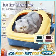 POODEE PETS Malaysia Modern Cat Ear Design Litter Box Pet Cat Toilet Bekas Pasir Kucing