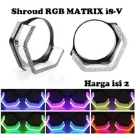 Shroud 5D Crystal I8 V 30 3 inch cover biled Hexagon Hexagonal glory crystal acrylic rgb matrix