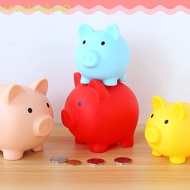 NOVALINKM0 Piggy Bank Cute Cartoon Plastic Shatterproof Pig Shaped Coins Storage Box