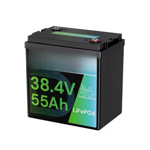 36V 55Ah Trolling Motor Low-Temp Protection LiFePO4 Battery Buit in 150A BMS, Deep Cycle GC2 Lithium